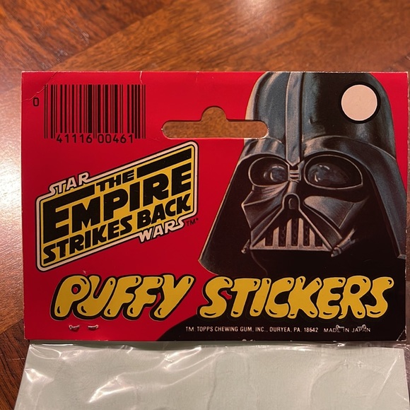 VINTAGE 1970S EMPIRE STRIKES BACK PUFFY STICKERS - SEALED IN PACKAGE! - Picture 4 of 5